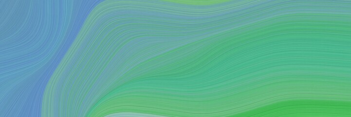liquid colorful curves background with cadet blue, corn flower blue and medium sea green colors