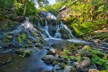 Waterfall in Röttle - Gränna at a natural reserve, Sweden
