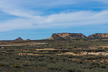 bardenas reales natural park in navarra, spain