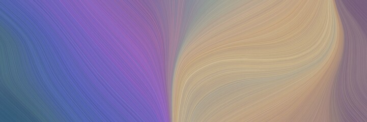 abstract decorative waves style with rosy brown, teal blue and slate blue colors