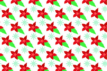 seamless pattern with red flowers vector background floral leaves red green blue white flowers cool fashion stationery cards blossom pattern fancy star swirlshape