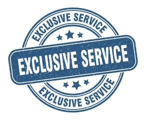 exclusive service stamp. exclusive service label. round grunge sign