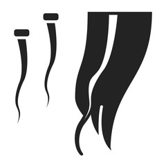 Hair extension black glyph icon. Hairdresser services. Professional hair styling. Beauty industry. Pictogram for web page, promo. UI UX GUI design element.