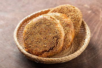 Chinese snacks, baked sesame scones