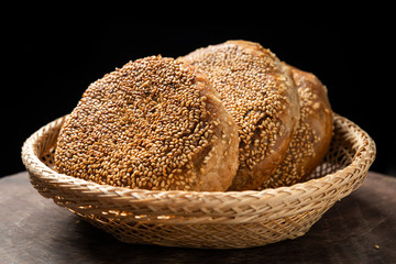 Chinese snacks, baked sesame scones