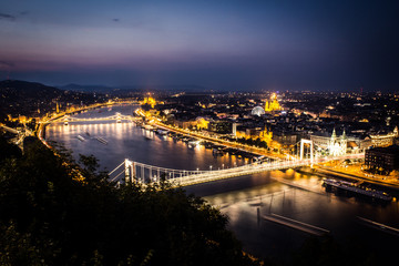 Fototapeta na wymiar Budapest from above.