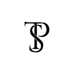 tps letter original monogram logo design