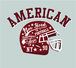 New York Brooklyn College Athletic sports Print embroidery graphic design vector art