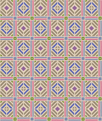 Soft geometric pattern in delicate pastel shades
