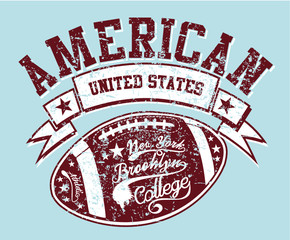 New York Brooklyn College Athletic sports Print embroidery graphic design vector art