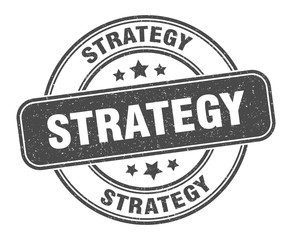 strategy stamp. strategy label. round grunge sign