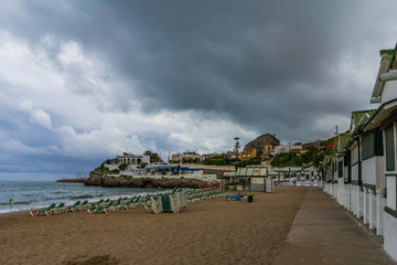 Las casetas del Garraf in Sitges, Barcelona, Catalonia