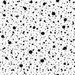 Seamless pattern. Shapeless circles and dots of different sizes.
