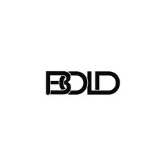 Obraz premium bold typography letter monogram logo design