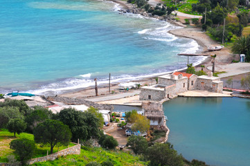 Naklejka premium datca unique nature, untouched bays and ancient city knidos. beautiful photos landscapes. datca -mugla -turkey