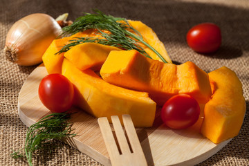 Pumpkin - a vitamin-rich dietary food product useful for the human body, Russia