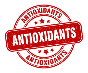 antioxidants stamp. antioxidants label. round grunge sign