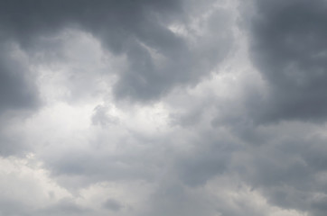 storm raining clouds over the sky for background.