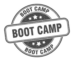 boot camp stamp. boot camp round grunge sign. label