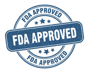 fda approved stamp. fda approved label. round grunge sign