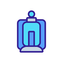 lamp with candle icon vector. lamp with candle sign. color symbol illustration
