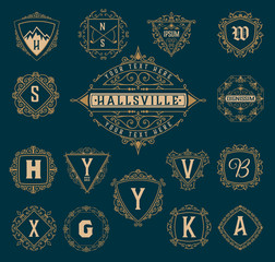 Mega Set of Monograms and logos.