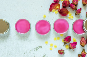 homemade natural lip balm in tin pots, D.I.Y. projects