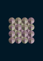 Fototapeta premium Colour Dots Universe Logo art design illustration