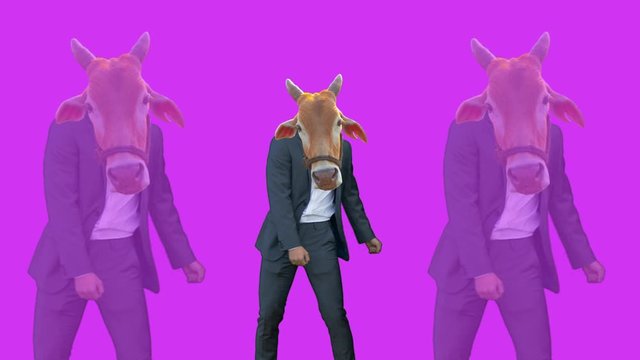 Pop art concept. Strange video, vj design cartoon. Loop video.