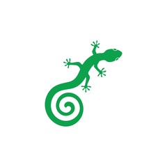 Gecko logo vector icon illustration