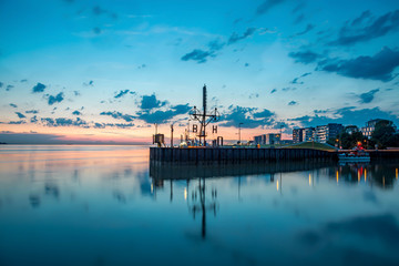 Semaphor in Bremerhaven - H für die Insel Helgoland und B für die Insel Borkum
