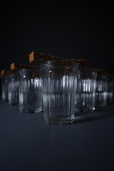 Glass of vodka with bread 11