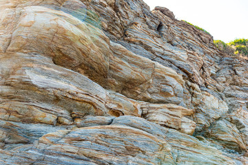 Obraz na płótnie Canvas Colorful rocks with traces of erosion