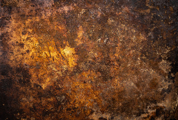 Background of rusty iron sheet
