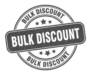 bulk discount stamp. bulk discount label. round grunge sign