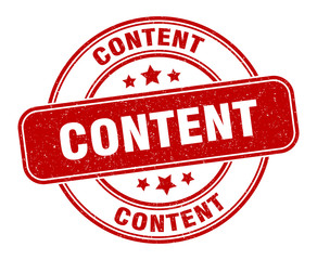 content stamp. content label. round grunge sign