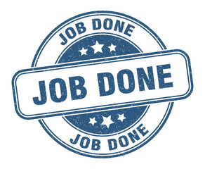 job done stamp. job done round grunge sign. label