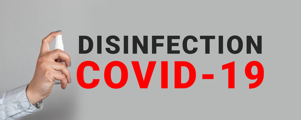 House disinfection against viruses, dust and germs. Coronavirus pandemic, covid 19