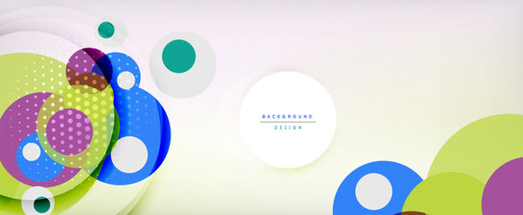 Trendy simple circle abstract background, dynamic motion concept. Vector Illustration For Wallpaper, Banner, Background, Card, Book Illustration, landing page