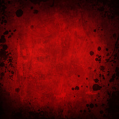 red grunge background with splatters