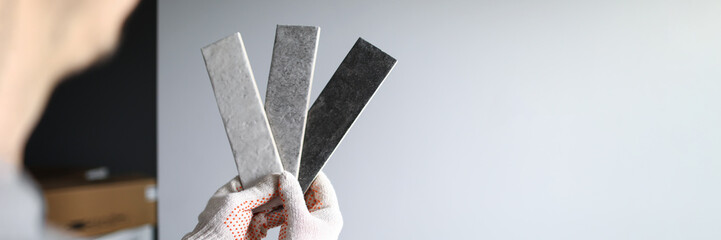 Selection colors for finishing walls in apartment