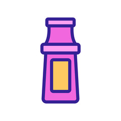 shop tomato ketchup icon vector. shop tomato ketchup sign. color symbol illustration