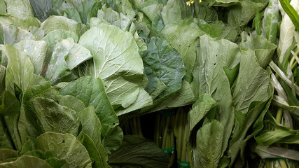 Fresh vegetables are ready to sell