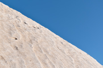 Raw salt background. Extracted using the traditional way in Algarve. Portugal