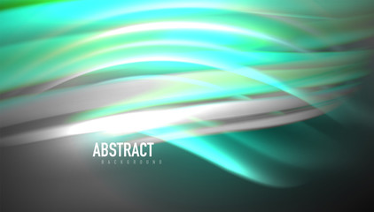 Creative fluid wave lines abstract background. Trendy abstract layout template for business or technology presentation, internet poster or web brochure cover, wallpaper