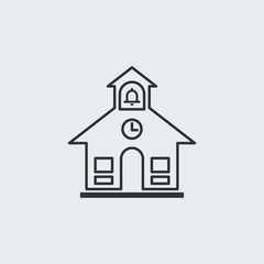 Building with bell icon