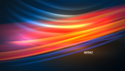 Creative fluid wave lines abstract background. Trendy abstract layout template for business or technology presentation, internet poster or web brochure cover, wallpaper