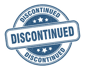 discontinued stamp. discontinued round grunge sign. label