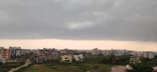 The Rain Coming On the  Sky .The Sky Is getting Cloudy .