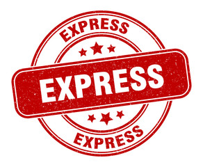 express stamp. express label. round grunge sign